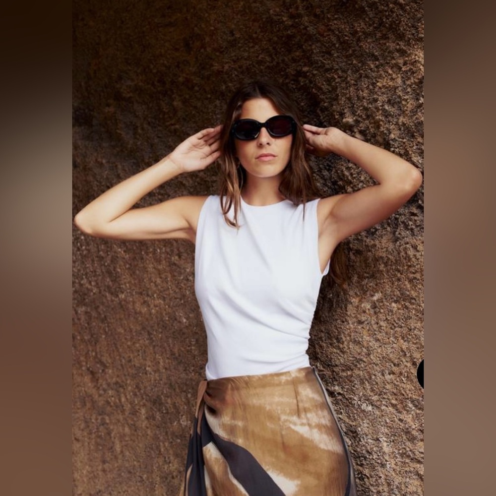 Zara Draped t shirt NWT
